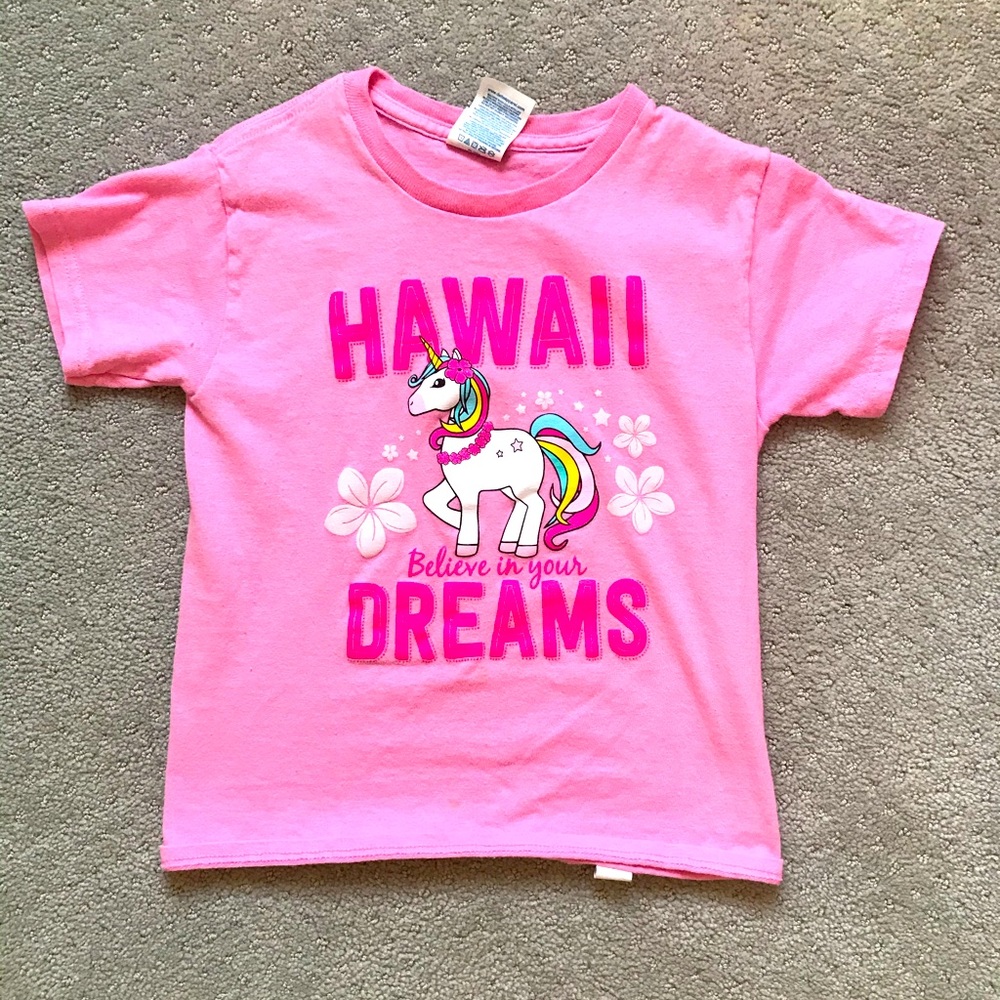 Girls Hawaii unicorn top